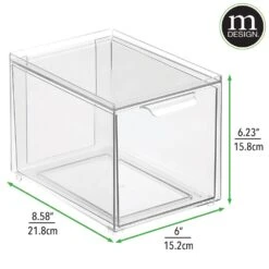 Stackable Bath Storage Drawer 8.5 X 6 X 6 -Home storage 1000 BLOGSquare JPG 20542MDK Dimensions
