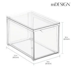 Stackable Bath Storage Drawer 12 X 8 X 8 -Home storage 1000 BLOGSquare JPG 20591MDCO Dimensions 1