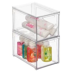 Stackable Bath Storage Drawer 12 X 8 X 8 -Home storage 1000 BLOGSquare JPG 20597MDBST Outline