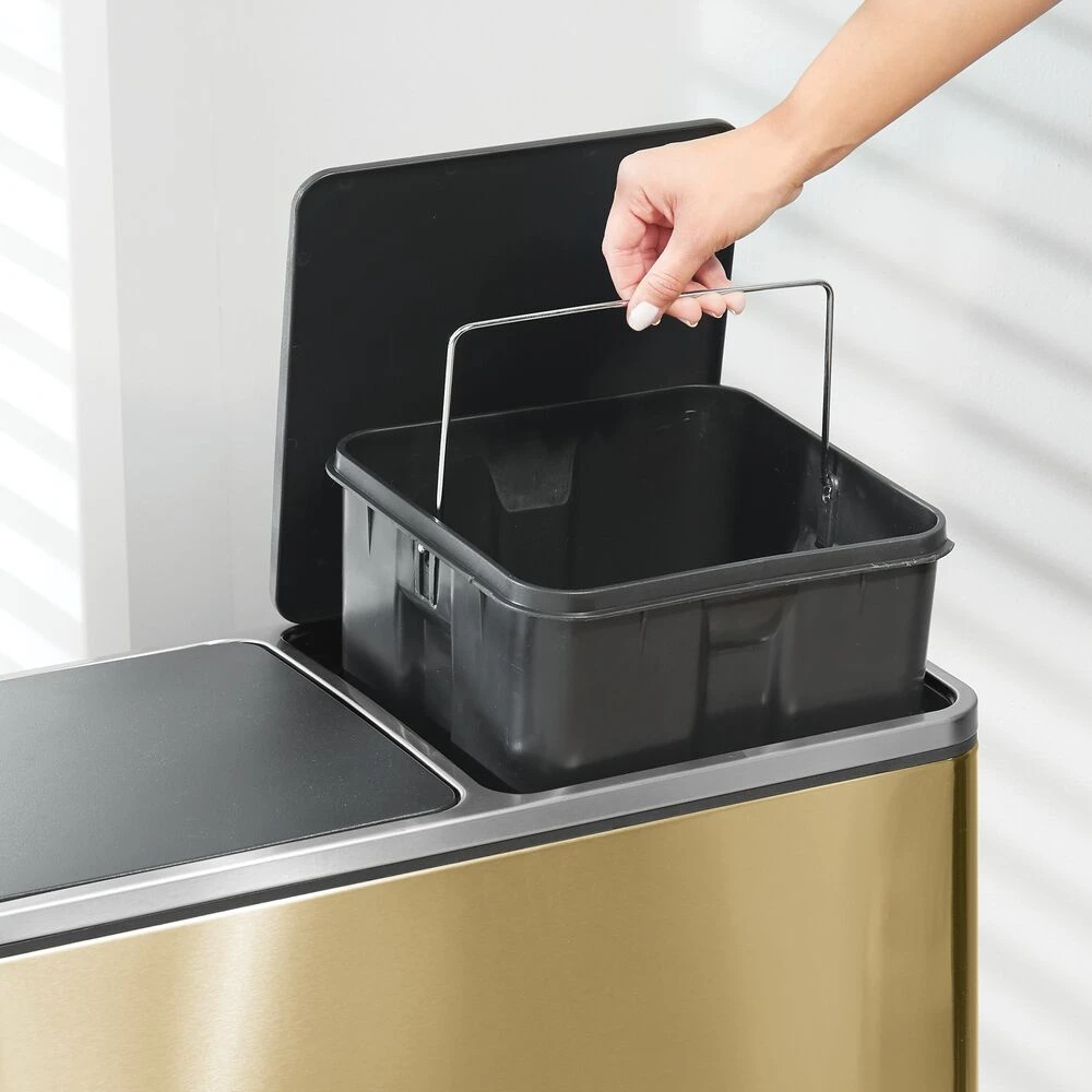 60-Liter Dual Compartment Step Trash Can 11 60-Liter Dual Compartment Step Trash Can - Image 11