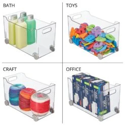 Bin With Wheels 16 X 8 X 9 9 Bin With Wheels 16 X 8 X 9 -Home storage 1000 BLOGSquare JPG 20691MDK Detail