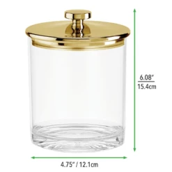 Small Acrylic Airtight Canister -Home storage 1000 BLOGSquare JPG 20782MDK Dimensions