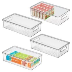 Stackable Kitchen Box With Lid And Handles 15 X 8.5 X 4
