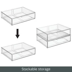 Stackable Kitchen Storage Drawer 12 X 16 X 4 14 Stackable Kitchen Storage Drawer 12 X 16 X 4 -Home storage 1000 BLOGSquare JPG 22225MDK Detail 1