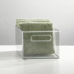 Stackable Closet Bin With Handles 15 X 8 X 6