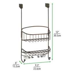 Over-the-Door Shower Caddy With 4 Hooks -Home storage 1000 BLOGSquare JPG 8400MDBST Dimensions