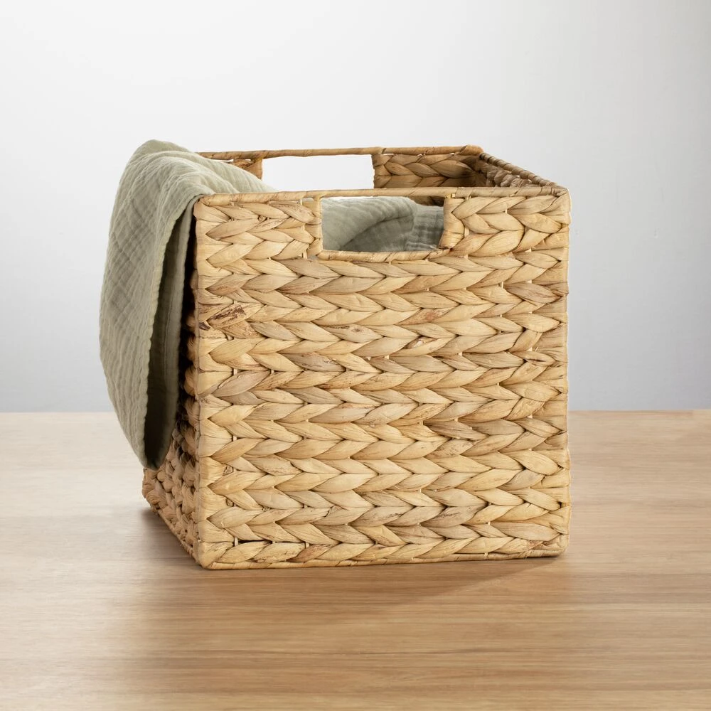 Water Hyacinth Cube Basket 10.5 X 10.5 X 10.5 1 Water Hyacinth Cube Basket 10.5 X 10.5 X 10.5
