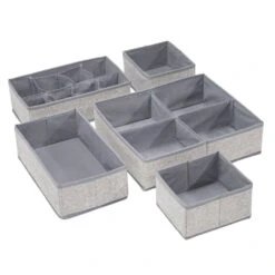 Set Of 5 Fabric Drawer Organizers -Home storage 1000 BLOGSquare JPG AldoDrawerOrganizers Outline 1