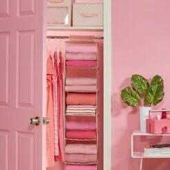 6-Shelf Hanging Closet Organizer -Home storage 1000 BLOGSquare JPG BarbieCloset Environment 1