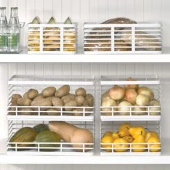 Stackable Wire Pantry Baskets 11 X 12 X 7.5 -Home storage 1000 BLOGSquare JPG CarsonBaskets Environment 9b9eef28 558e 4958 9bad 31bd2aa87e33