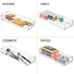 Makeup Drawer Organizer 12 X 4 X 2 -Home storage 1000 BLOGSquare JPG ClarityDrawerOrganizer Detail