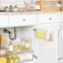 Plastic Adhesive Wall Bin 3 X 6 X 5 -Home storage 1000 BLOGSquare JPG UnderSinkStorageOrgs Environment 1