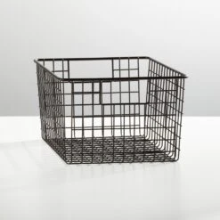 Wire Pantry Basket With Handles 12 X 9 X 6 -Home storage 1000 Square JPG 00270MDK SellShot