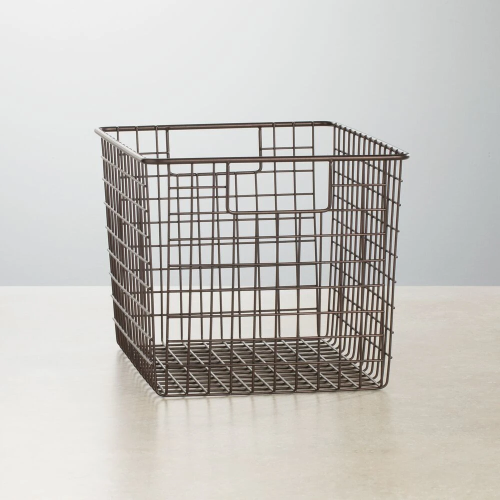 Wire Pantry Basket With Handles 12 X 9 X 8 2 Wire Pantry Basket With Handles 12 X 9 X 8 - Image 2