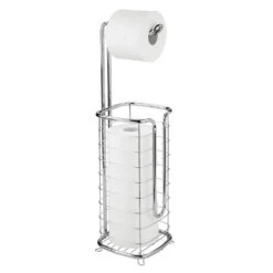 Toiler Paper Holder Stand With 3-Roll Reserve