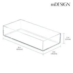 Makeup Drawer Organizer 8 X 4 X 2 -Home storage 1000 Square JPG 0134MDO Dimensions