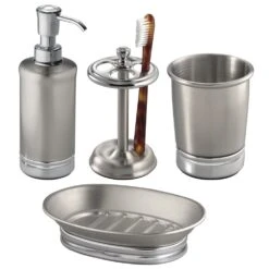 4-Piece Stainless Steel Bathroom Accessories Set