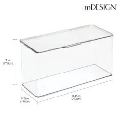 Hinged-Lid Bathroom Storage Box 6 X 13 X 7 -Home storage 1000 Square JPG 0155MDC Outline