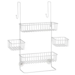 Over-the-Door Shower Caddy With Baskets And Towel Bar 13 Over-the-Door Shower Caddy With Baskets And Towel Bar -Home storage 1000 Square JPG 01638MDBST.PT06