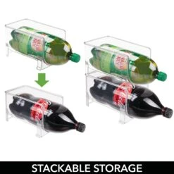 Stackable 2-Liter Bottle Holder 8 Stackable 2-Liter Bottle Holder -Home storage 1000 Square JPG 01669MDK.PT03