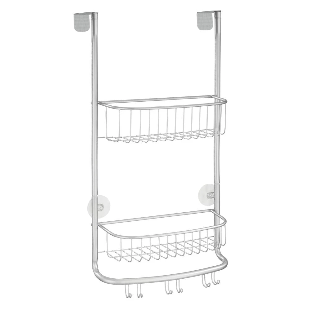 Over-the-Door Shower Caddy With 6 Hooks 3 Over-the-Door Shower Caddy With 6 Hooks - Image 3