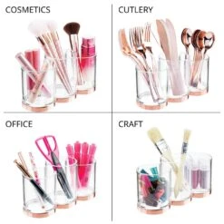 3-Section Cosmetic Organizer -Home storage 1000 Square JPG 02460MDC Detail 1