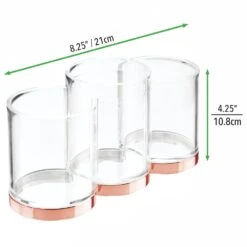 3-Section Cosmetic Organizer -Home storage 1000 Square JPG 02460MDC Dimensions