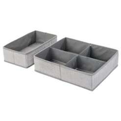 Set Of 4 Fabric Drawer Organizers -Home storage 1000 Square JPG 02545MDB.PT07