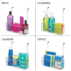 Over The Cabinet Door Bathroom Organizer 5 X 11.5 X 9.5 -Home storage 1000 Square JPG 02573MDBST Detail
