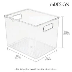 Kitchen Bin With Handles 10 X 8 X 8 -Home storage 1000 Square JPG 02676MDK Dimensions