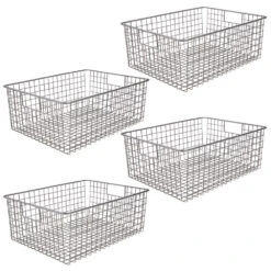 Wire Pantry Basket With Handles 16 X 12 X 6 -Home storage 1000 Square JPG 02875MDK new