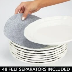 5-Piece Quilted Dinnerware Storage Set With Label Holder -Home storage 1000 Square JPG 03387MDK.PT03