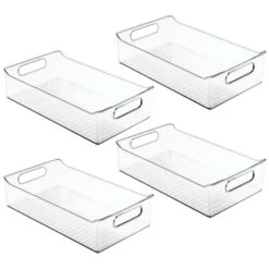 Kitchen Storage Bin With Handles 14 X 8 X 3.5 -Home storage 1000 Square JPG 04105MDK Outline