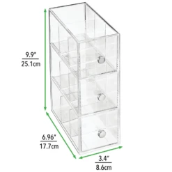 9-Section Tea Storage Box -Home storage 1000 Square JPG 04137MDK Dimensions