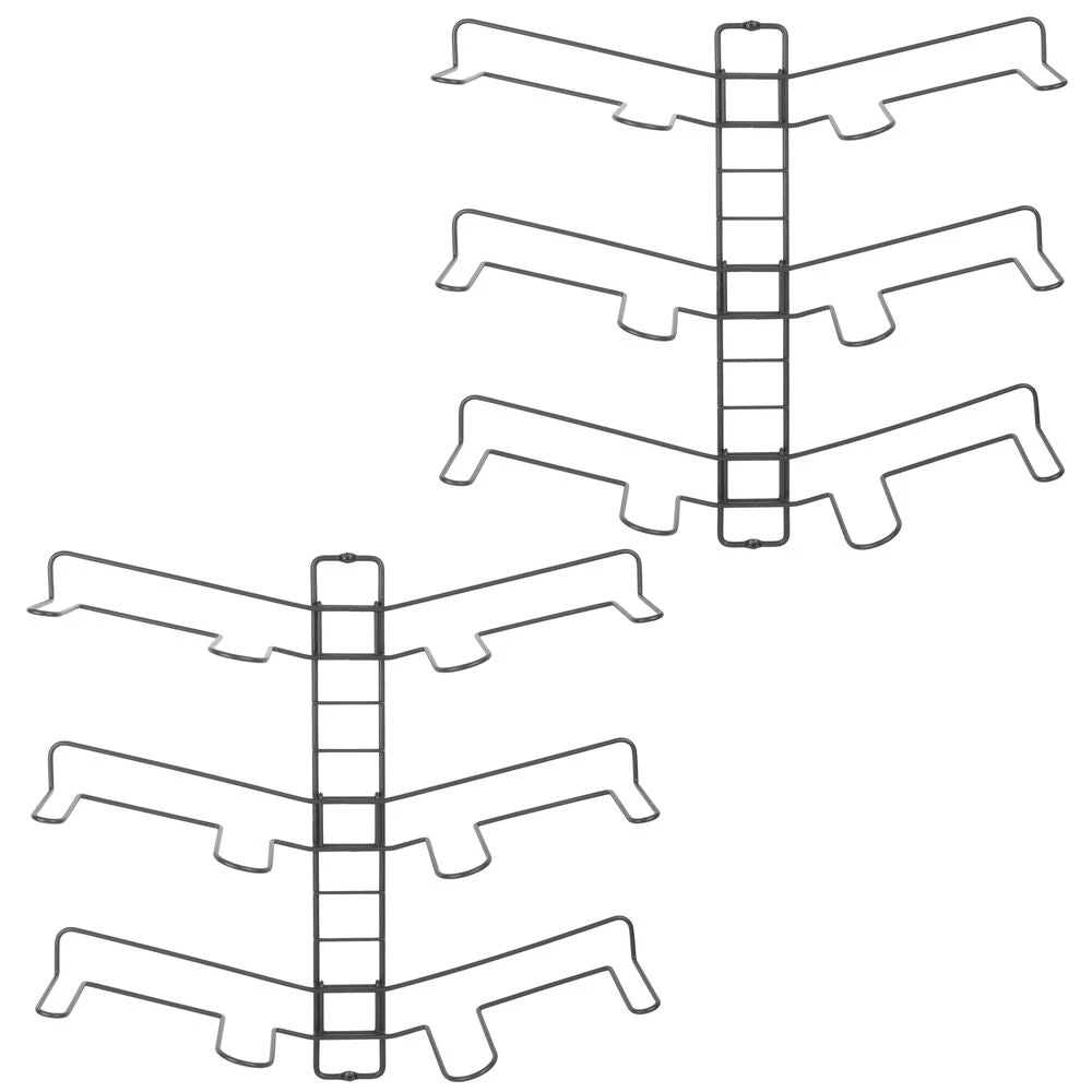 3-Pair Wall Mount Shoe Display Rack 2 3-Pair Wall Mount Shoe Display Rack - Image 2