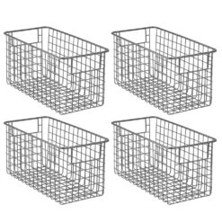 Multi-Purpose Wire Basket With Handles 12 X 6 X 6 -Home storage 1000 Square JPG 04404MDK