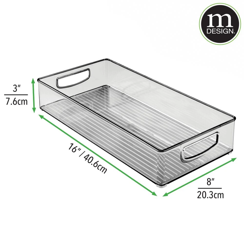Stackable Bin With Handles 16 X 8 X 3 3 Stackable Bin With Handles 16 X 8 X 3 - Image 3