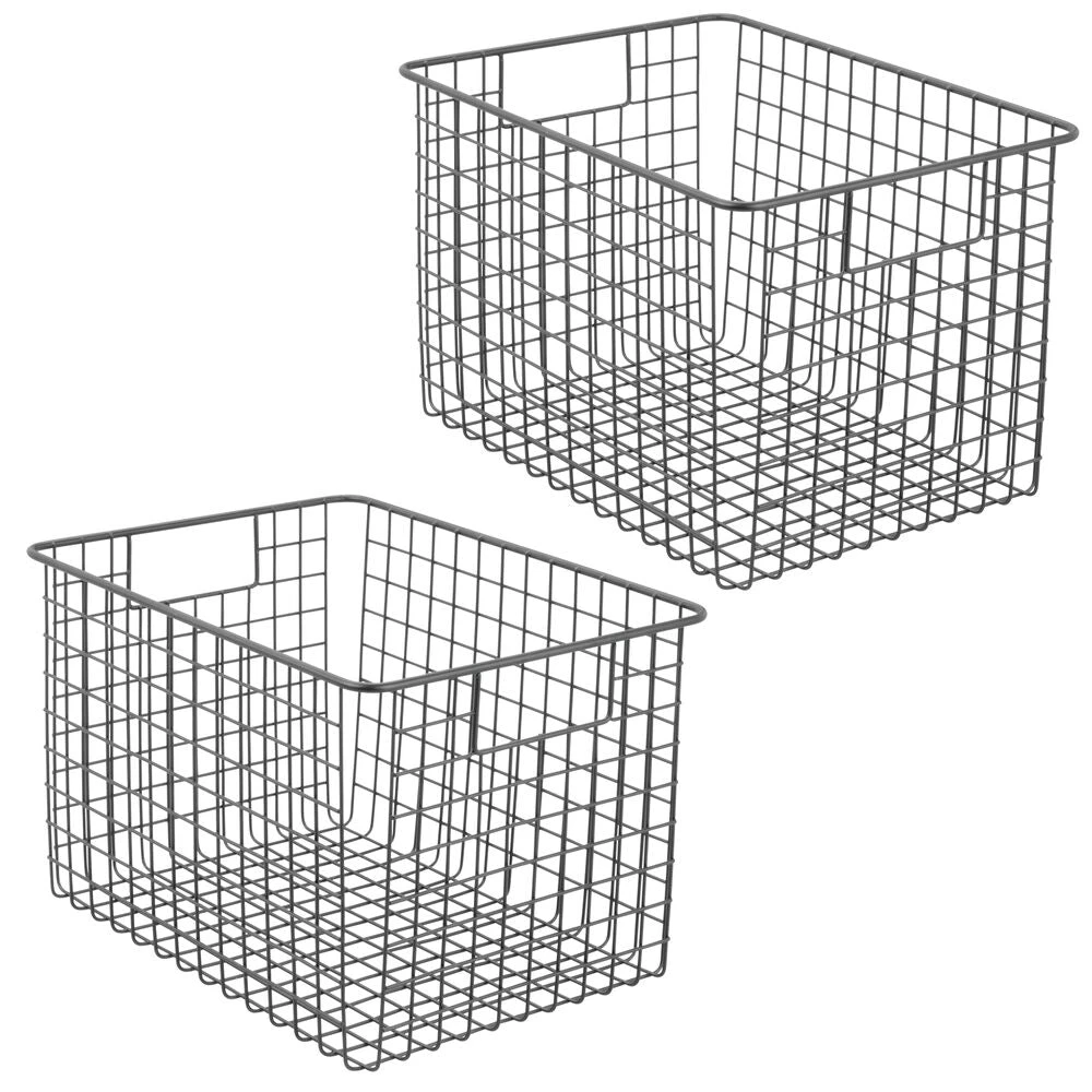 Wire Pantry Basket With Handles 12 X 9 X 8 16 Wire Pantry Basket With Handles 12 X 9 X 8 - Image 16