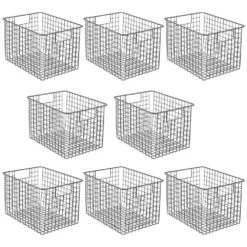 Wire Pantry Basket With Handles 12 X 9 X 8 37 Wire Pantry Basket With Handles 12 X 9 X 8 -Home storage 1000 Square JPG 05109MDK new