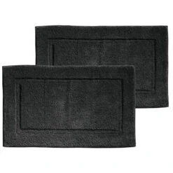 Cotton Border Bath Rug Set