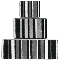 Striped Bath Mat Set