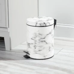 5-Liter Round Step Trash Can 26 5-Liter Round Step Trash Can -Home storage 1000 Square JPG 06588MDHS Environment