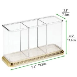 3-Section Caddy -Home storage 1000 Square JPG 06627MDK Dimensions