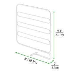 Closet Slide-On White Wire Shelf Divider -Home storage 1000 Square JPG 06637MDCO Dimensions