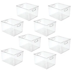 Deep Closet Bin With Handles 12 X 10 X 8 -Home storage 1000 Square JPG 06863MDHS.MAIN 3