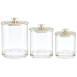 Round Vanity Canister Set -Home storage 1000 Square JPG 07228MDBA.MAIN 3
