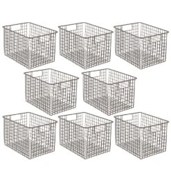 Wire Pantry Basket With Handles 12 X 9 X 8 32 Wire Pantry Basket With Handles 12 X 9 X 8 -Home storage 1000 Square JPG 07314MDK.MAIN 3