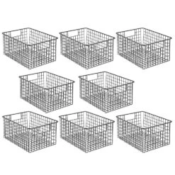 Wire Pantry Basket With Handles 12 X 9 X 6 -Home storage 1000 Square JPG 07315MDK.MAIn 3