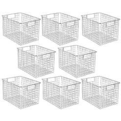 Wire Pantry Basket With Handles 12 X 9 X 8 29 Wire Pantry Basket With Handles 12 X 9 X 8 -Home storage 1000 Square JPG 07340MDK.MAIN 3