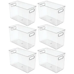 Narrow Kitchen Bin With Handles 12 X 6 X 8 -Home storage 1000 Square JPG 07542MDK.MAIN 3